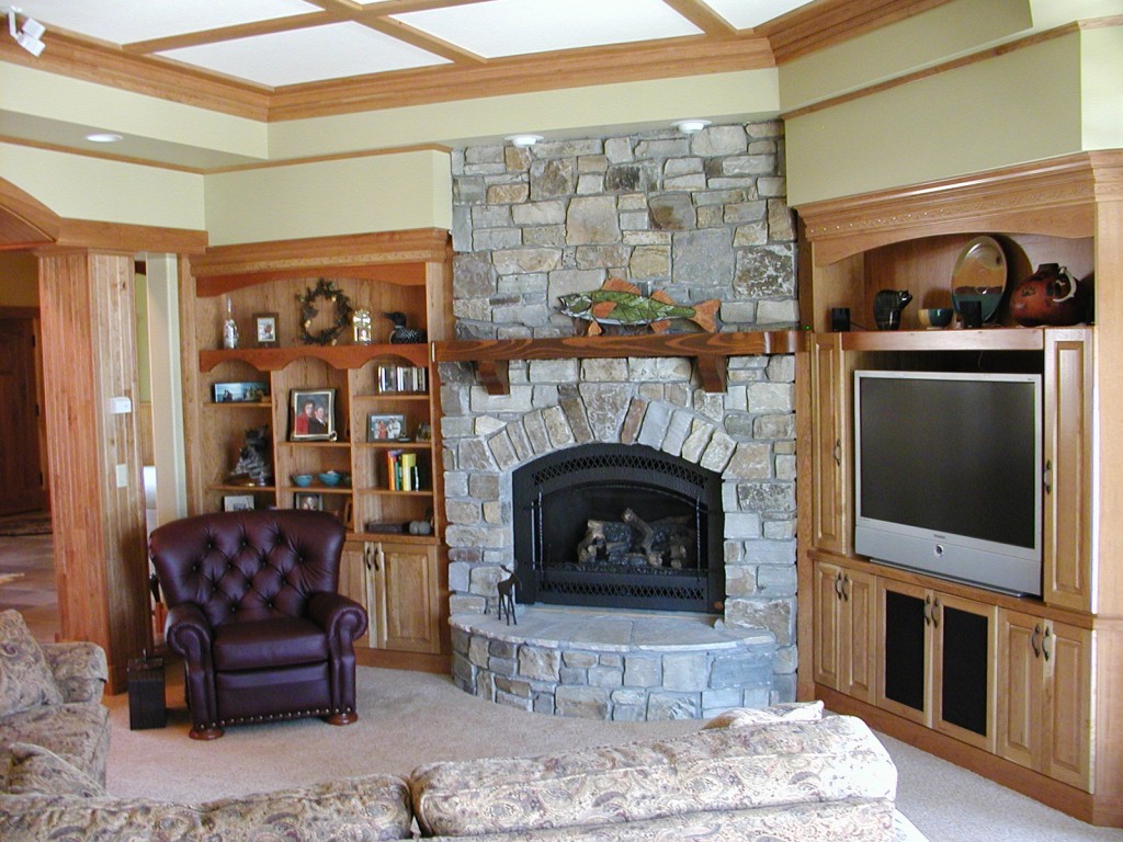Fireplace Mantles - Cherry TV Area