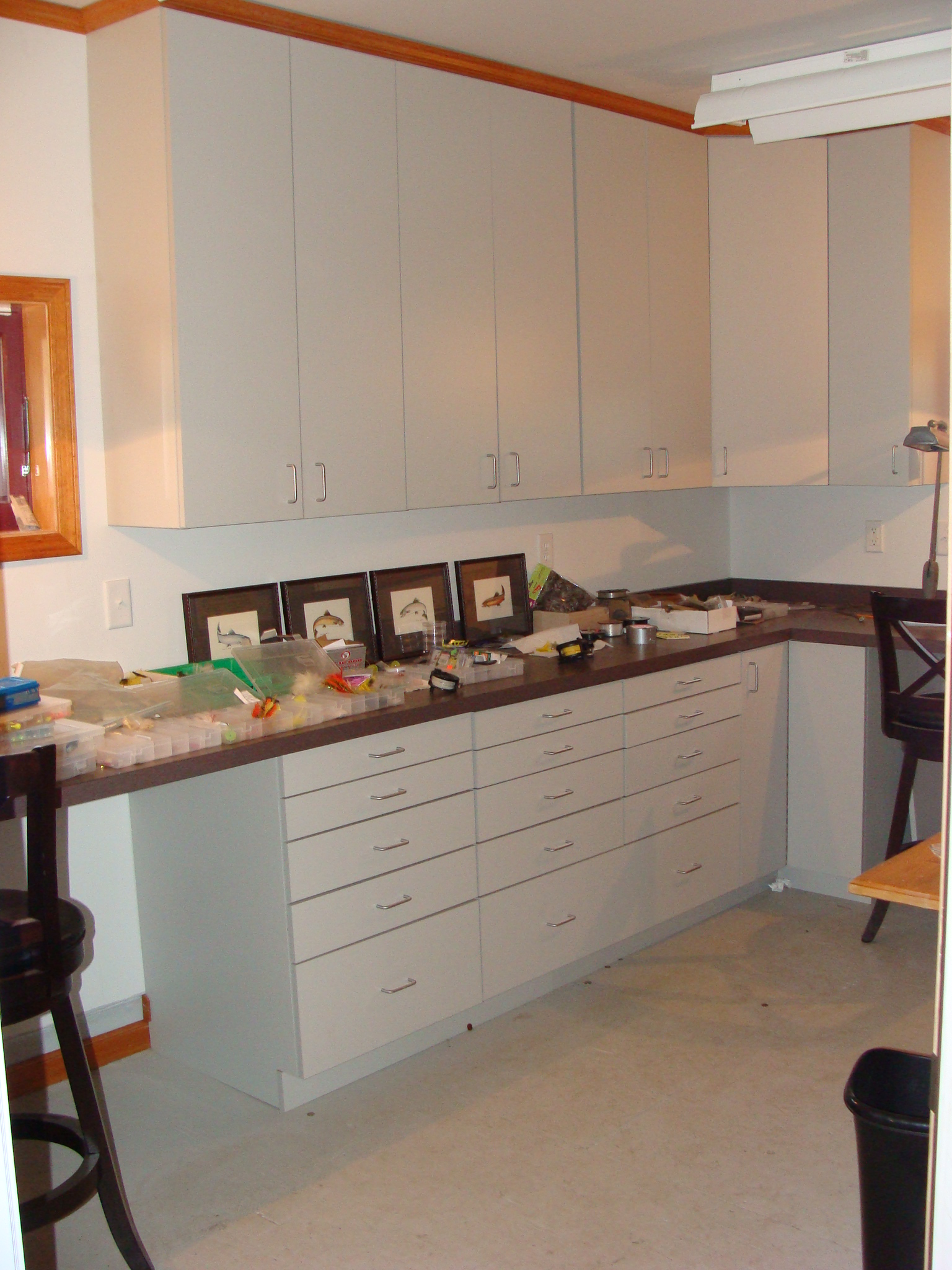 Specialty - Grey Melamine Fly Fishing Room